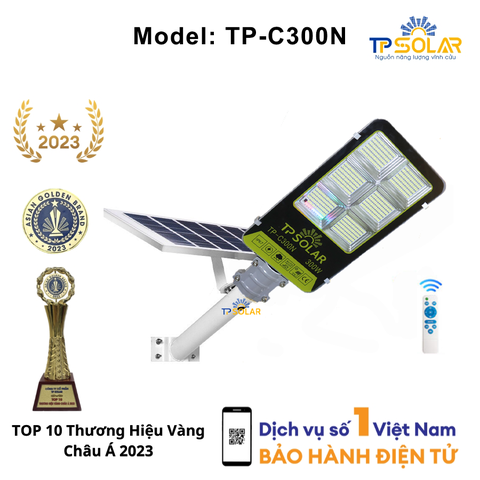[300W] Đèn Bàn Chải Năng Lượng Mặt Trời TP Solar TP-C300N