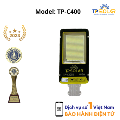 [400W] Đèn Bàn Chải Năng Lượng Mặt Trời TP Solar TP-C400N