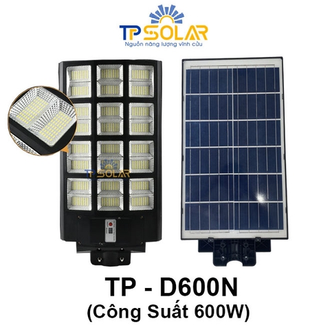 [600W] Đèn Đường Liền Thể Năng Lượng Mặt Trời TP Solar TP-D600N Mẫu Mới Nhất 3 Mặt Đèn